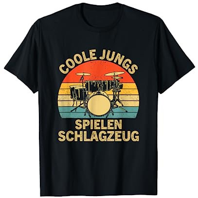 Coole Jungen Spieltrommeln T-Shirt