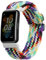 kwmobile Fascia compatibile con Huawei Band 7 - Cinturino Smart-Watch Fitness-Tracker Nylon multicolore ca. 15-18,5 cm