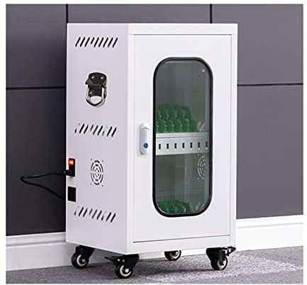 Fully Assembled 20/30 Unit Multi Device Charging Station For Chromebook, 14'' Laptop - Charging Station With Cable Management For Classroom Less Assembly (Color : White, Size : 20 slots)