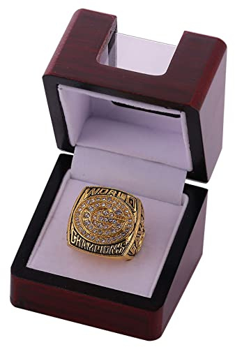 NVeeus Nfl1996 Championship Champion Replica Ring，Sammelgeschenke Für Fans， Souvenir Aus Der Fankollektion Für Männer ，Mit Display-Box, Größe 9–12/11