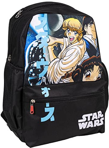 CERDÁ LIFE'S LITTLE MOMENTS Unisex Kinder Schulrucksack Star Wars Rucksack, Schwarz