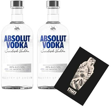 Absolut Vodka 2er Set swedish Schwedischer Vodka 2x 0,7L (40% Vol)- [Enthält Sulfite]