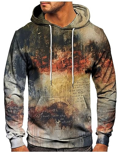 Funktionsshirt Herren Herren Hemd Tshirt Herren Oversize Pullover & Strickjacken Für Herren Sport Tshirts Herren Herren Hemd Kurzarm Tshirt Herren T-Shirts Für Herren Poloshirt Herren（5-Khaki,3XL）