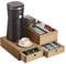 KIRIGEN Wood Coffee Pod Holder for Nespresso Vertuo Capsule Pods & Dolce Gusto Pods Capsule Drawer Organizer for Home & Bar Coffee Machine Stand with Coffee Station Organizer (KFJ-DBR)