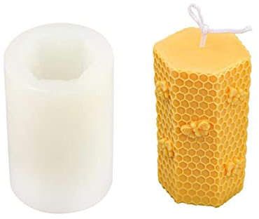 3D Bienenwaben-Silikon-Kerzenformen, handgefertigt, Handwerk, Wachs, Kerze, Kreide, Zubehör, Schmelzen Sie Bienenstöcke, die Wachs machen