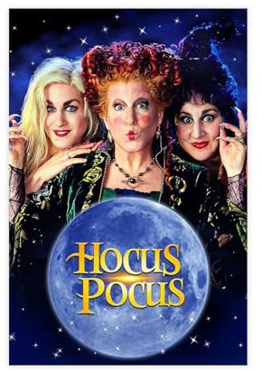 DESHVA Hocus Pocus – Filmposter auf Leinwand, Poster, Wandkunst, Dekor, Bild, Gemälde für Wohnzimmer, Schlafzimmer, Dekoration, ungerahmt, 30 x 45 cm