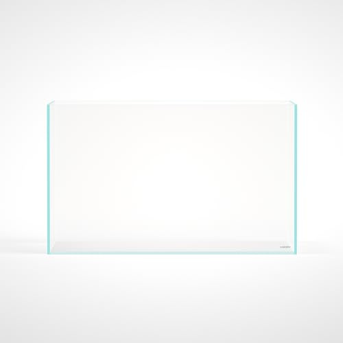 LANDEN 75H 140 L randloser eisenarmer Aquarientank 75 x 45 x 45 cm (B x T x H), 8 mm Dicke, mit schwarzer Nano-Schaumstoff-Nivelliermatte im Lieferumfang enthalten