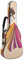 Niaocpwy Gitarrentasche mit buntem geometrischem Muster, gepolsterte Tasche für Akustikgitarre, Gigbag für E-Bass, Konzertgitarre, Mehrfarbig 02, 42.9x16.9x4.7 in, Taschen-Organizer, jtb-001-1