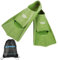 Aqua Speed RECO Set HIGH TECH Kurze Schwimmflossen für Erwachsene und Kinder + ULTRAPOWER #Swim Beutelrucksack | Herren | Damen | Trainingsflossen | Farbe:limetten lagune/12, Größen:39/40