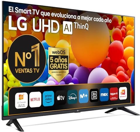 LG 50UT73006LA 50 ,UHD 4K, Serie UT73, Smart TV, WebOS24, Procesador a5, HDR10, Dolby Digital Plus, SmartTV, 3840x2160, Negro