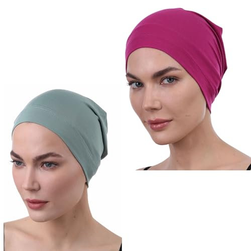 Deresina Headwear Schlafmütze, Chemo Kopfbedeckung (Apple Cherry)