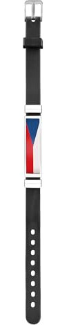 Piersando Silikon Armband Silikonarmband Fanartikel Fussball EM verstellbar Basketball Handball EM WM Länderflagge Land National Flagge Tschechien