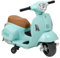 Baroni Toys Vespa Elettrica per Bambini Licenza Ufficiale, Moto Ride-On con Rotelle, Manubrio Sterzante, Fari e Clacson, Motore 6V, Velocità 3 km/h, da Interno ed Esterno, 61x31x32,5 cm, Verde Acqua