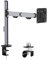 Ibergrif Soporte de Monitor para Pantallas de 13 a 32 Pulgadas, Brazo Ajustable en Altura para Monitore de hasta 8 kg, Dos Opciones de Montaje, Inclinación, Giro y Rotación, VESA 75/100mm, MA002
