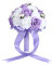 Gigicial Wedding Bouquets, Artificial Roses Flowers Lilac Bridal Bouquet, Home Decoration, bridesmaid bouquet, for Rustic French Vintage Formal Wedding Church Home Decoration (Purple)