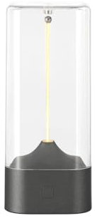 Cute Korean Stuff Portable Cordless LED Night Light With Operable Control Rechargeable Modern Lamp For Bedroom Outdoor Nursery Soft Glow Adjustable Brightness MultipleScene Use. Led (Black, 16X7X7CM)