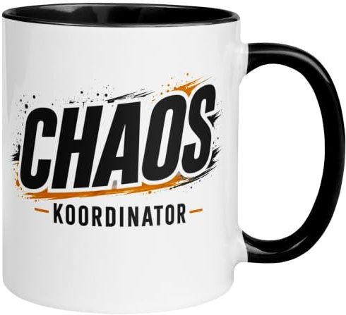 Männer Geschenk Tasse | Chaos Koordinator | Bester Design Chef Kollege Papa Opa Büro