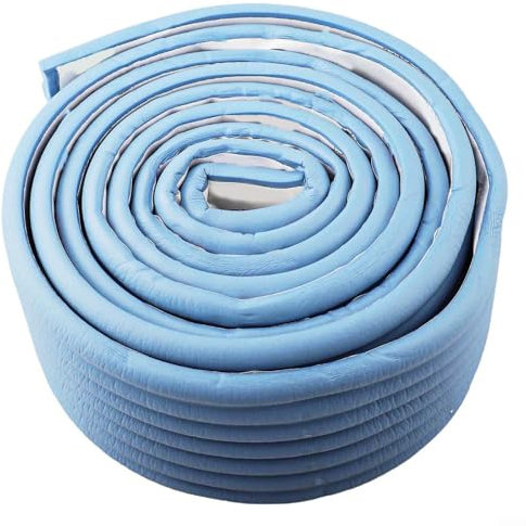 Ruban isolant en mousse de protection thermique pour tuyau d'eau extérieur 2 m pour éviter les conditions de gel et améliorer le silence (bleu)