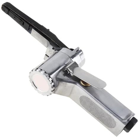 Lijadora de banda neumática profesional para carpintería con correas de lijado de 3/8 x 13 pulgadas, alta velocidad, 16000 rpm, diseño ergonómico, lijadora de banda de aire, herramienta neumática para