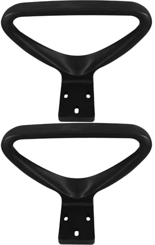 COMPUKAS Ersatzteile Bürostuhl Armlehne 2 Stück Ergonomische Verschleißfeste Stabile Armlehne mit Breitem Armlehnen Design aus Kunststoff für Bürostuhl und Chefsessel