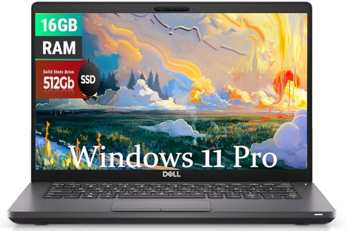 Dell Latitude 5400 Business Laptop, 14 Zoll FHD(1920x1080), Intel Core i7-8665U, 16GB DDR4-RAM, 512GB SSD, QWERTY-Tastatur, Windows 11 Pro (erneuert)
