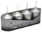 OLShop AG 3er Pack Stumpenkerzen metallic Silber, ca. 40 x 60 mm (3 x 4 Stück) Kerze Kaminkerze Laternenkerze Dekoration
