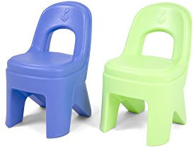 Simplay3 Spielstühle (2 Stück) – Periwinkle Blue und Lime Green