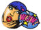 3 Stück Patch Flicken, Pop Art Wow