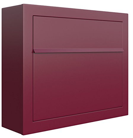 Briefkasten, Design Wandbriefkasten Elegance Rot - Bravios