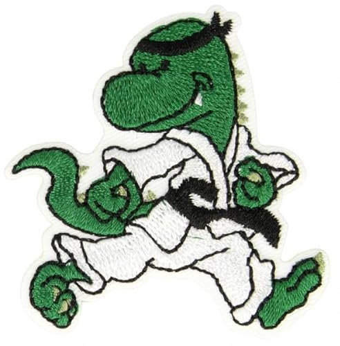 M & C Aufnäher Aufbügler Iron on on Patches Applikation Monster Judo 5 cm x 5 cm
