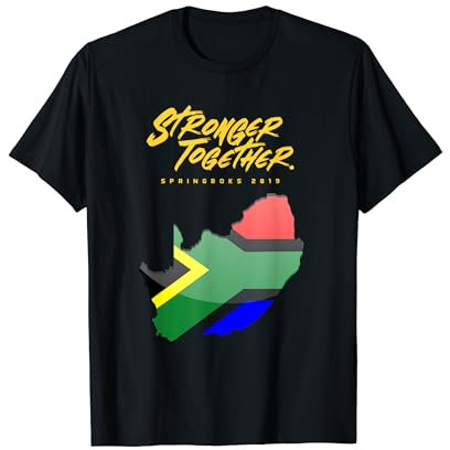 Stonger Together SA Springbok Bokke South African Rugby T-Shirt