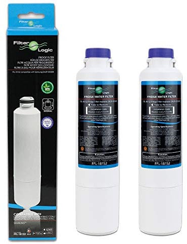 FilterLogic FFL-181S Fridge Water Filter Compatible with Samsung DA29-00020B, DA29-00020A, DA99-02131B, DA97-08006, DA97-08043ABC, DA97-08006A/B, HAFCIN, HAF-CIN, HAF-CIN/EXP, 46-9101, REFSVC (2 Pack)