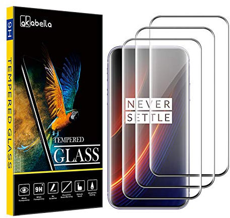 AKABEILA Oneplus 7 Pro Schutzfolie, Kompatibel für OnePlus 7 Pro Schutzfolie [3 Stück] Gebogen HD Schutzfolie Schutzfolie Oneplus 7 Pro Schutzfolie Schutzfoliefoli Anti-Bläschen Displayschutzfolie