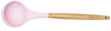 Mestolo da zuppa Isabelle Rose in silicone con manico in legno 6085