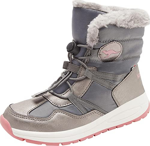 KangaROOS K-PE Ski RTX Stiefel, Steel Grey/Dusty Rose, 29 EU