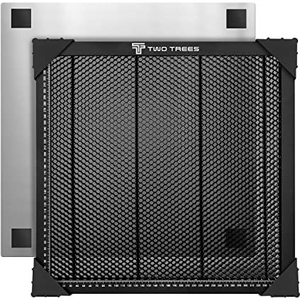 OUYZGIA Honeycomb Laser Bed 400x400mm Steel Honeycomb Working Table for Laser Cutter Engraver, Honeycomb Cutting Mat for Laser Cutting and Engraving, with Metal Base (15.7” x15.7”)