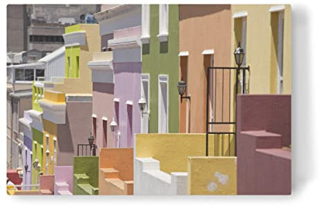 artboxONE Leinwand 120x80 cm Architektur BO-Kaap in Kapstadt, von Dreamtours