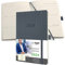 SIGEL C2436 Terminplaner Wochenkalender 2024, ca. A5, dunkelgrau, Softcover, 192 Seiten, Gummiband, Stiftschlaufe, Archivtasche, PEFC-zertifiziert, Conceptum