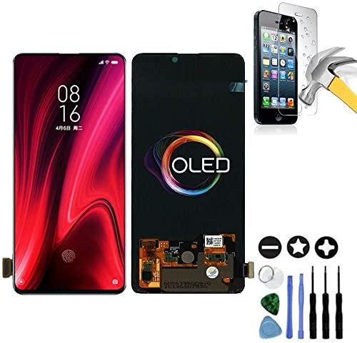 Mobilevie Bildschirm für Xiaomi Mi 9T / 9T Pro / K20 / K20 Pro - Schwarz: Touchscreen + Original OLED Bildschirm einbaufertig ohne Rahmen