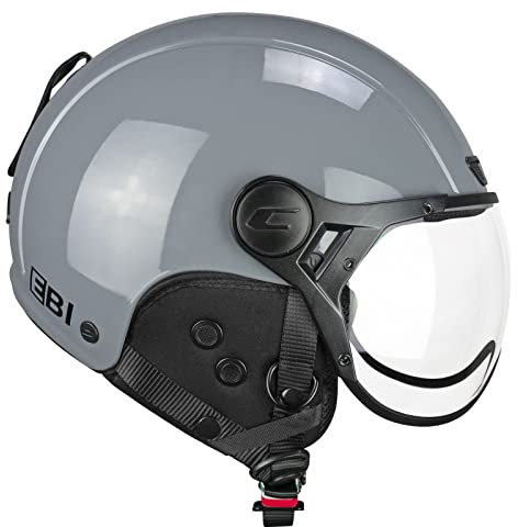 CGM EBI Casque de Ski Unisexe Adulte, Gris, L (59cm)