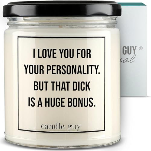 candle guy Duftkerze im Glas [Brennzeit 70h] - Duft-Kerze handgemacht mit Spruch | Freches Geschenk für Frauen, Freundin, Geburtstag | 100% Sojawachs, schöne natürliche Düfte mit ätherischem Öl