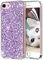 OKZone Cover iPhone 8,Custodia iPhone 7 Custodia Lucciante con Brillantini Glitters Ultra Sottile Designer Case Cover per Apple iPhone 7 / iPhone 8 4.7 Pollici (Viola)