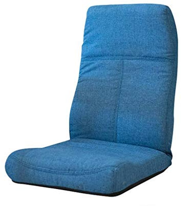 JMTLLLDY Faule Couch, Japanische Faltende Einzelne Meditationsbank Bett-Bucht-Fenster-Stuhl-Sofa-Stuhl Tatami, Blau