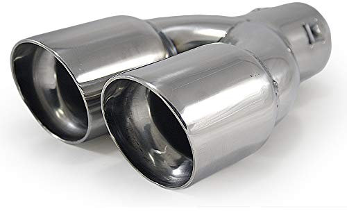 Auspuffblende Endrohr Auspuff Universell Schalldampfer Sport Rund Sportauspuff Endrohrblenden Blende Edelstahl AutoHobby