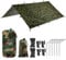 PURE HANG Rain Fly Tent Tarp Hammock 3m x 3m Waterproof Windproof UV Sunshade for Camping Shelter Canopy Camp Gear Outdoor Travel Snow - Lightweight Easy Setup Ripstop Nylon (3m x 3m, Camouflage)