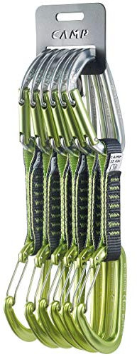 CAMP Orbit Mixed Express (Pack of 6) Karabiner, Titan/Schwarz/Grün, 11 cm