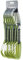 CAMP Orbit Mixed Express (Pack of 6) Karabiner, Titan/Schwarz/Grün, 11 cm