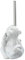 WENKO WC-Garnitur Monkey Quiet, Toilettenbürstenhalter mit Toilettenbürste in Form eines Affen, Keramik, 15 x 69 x 20 cm, weiß