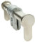 FELGNER Universal Blindzylinder | Schlüsselloch Abdeckung Schloss Schließzylinder für Türschloss - individuell verstellbar - 84 mm bis 154 mm Länge - Edelstahl-Look