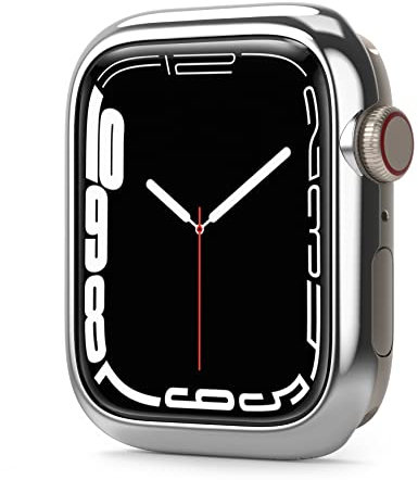 Ringke Bezel Styling Compatibile con Cover Apple Watch 9/8 / 7 41mm, Ghiera Anti Graffio Stainless Steel Adesiva Accessorio - Silver (41-01)